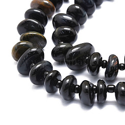 Натуральный голубой тигровый глаз бисер нитей&nbsp;G-E569-J17