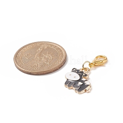 Милые подвесные украшения из коровьей эмали HJEW-JM00881