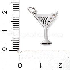 Porte micro ouvrent pendentifs zircone cubique en laiton de placage&nbsp;LS-KK-NH0003-02P
