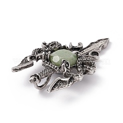 Pendenti avventurina verde naturale&nbsp;G-H281-03G