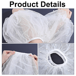 Maniche in rete staccabili in tessuto&nbsp;DIY-WH0899-899