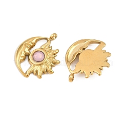 Подвески из нержавеющей стали 304 со стразами&nbsp;STAS-Z166-24G-10