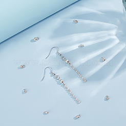 12 шт. 3 стиля 925 наконечника из стерлингового серебра&nbsp;FIND-BC0041-64