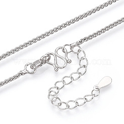 Латунные пшеницы ожерелья цепи NJEW-N054-08P