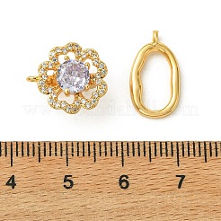 Sujetadores Shegrace con micro pavé de circonitas cúbicas transparentes y cierres ovalados plegables.&nbsp;XGRQ5F031-807GB