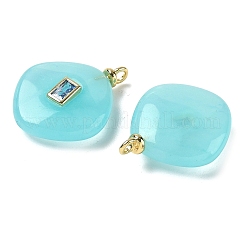 Крашеные натуральный белый нефрит подвески&nbsp;G-H328-06G-A12