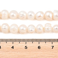 Fili di perle di perle d'acqua dolce coltivate naturali&nbsp;PEAR-D003-01C-04