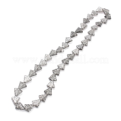 Transparentes perles de verre de galvanoplastie brins&nbsp;EGLA-C002-PL02
