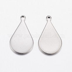 Устойчивые к потускнению 304 нержавеющая сталь штампованные пустые бирки подвески&nbsp;LS-STAS-L200-92P