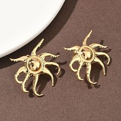 Серьги-гвоздики из нержавеющей стали 304 в форме кальмара&nbsp;EJEW-B156-07G