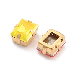 Rettangolo opale cucire sugli strass&nbsp;RGLA-G024-05A-G
