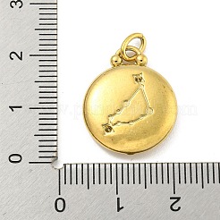 Pendentifs en acier inoxydable 304 sertis de strass&nbsp;STAS-O009-01J-G