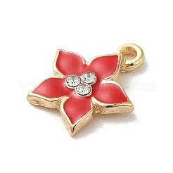 Цветочные сплава эмали подвески&nbsp;ENAM-A007-05KCG-02