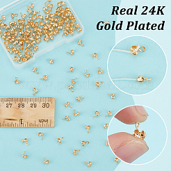 150 шт. латунные наконечники для бусин KK-UN0003-37