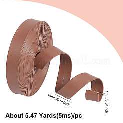 Плоский шнур из искусственной кожи длиной 5 м. LC-WH0009-09B