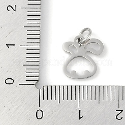 Anlaufgeschützte Anhänger aus 304er Edelstahl&nbsp;STAS-L279-001P-04