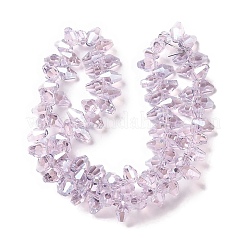 Нити гальванических бусин с жемчужным блеском EGLA-H104-07A-PL03