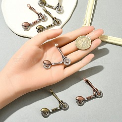 6 шт. 2 цвета подвески из сплава в тибетском стиле FIND-FS0002-58