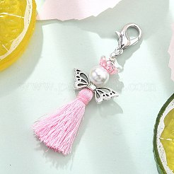 Подвеска-кисточка из стеклянного жемчуга и бисера «миюки» в виде ангела HJEW-MZ00198-04