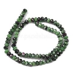 Натуральный рубин в цоизита нитей бисера G-D344-A14