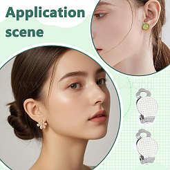 Фурнитура для сережек-клипс из нержавеющей стали 304&nbsp;STAS-ME0001-62P