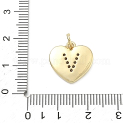 Pendentifs en laiton zircon cubique transparent&nbsp;KK-D229-01G-22