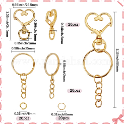 DIY-Schlüsselanhänger-Zubehör-Kits&nbsp;DIY-SP0006-96G