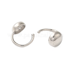 Круглые латунные серьги-манжеты EJEW-A113-02P