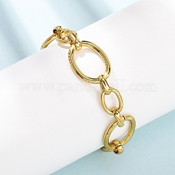 Bracelets à maillons ovales en acier inoxydable 304 pour femmes&nbsp;BJEW-F536-07G