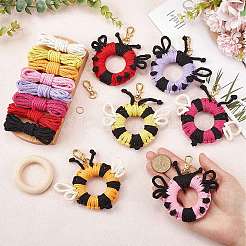 Наборы для изготовления брелока-божьей коровки из хлопка своими руками&nbsp;DIY-SC0028-10