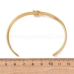 Bracelets manchettes double couche en acier inoxydable 304 pour femmes&nbsp;BJEW-Z165-01G