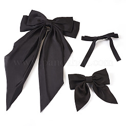 3 шт. 3 стиля тканевые большие банты для волос&nbsp;AJEW-TA0001-86