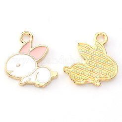 Подвески из эмалевого сплава с покрытием из легкого золота ENAM-R136-22B