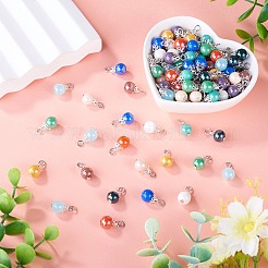 110 pièces 11 couleurs galvanoplastie pendentifs en verre&nbsp;PALLOY-TAC0309