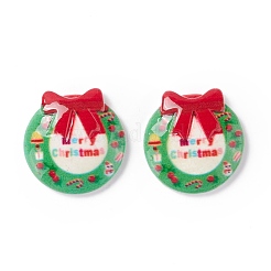 Weihnachtliche Cabochons aus undurchsichtigem Harz&nbsp;CRES-P022-10