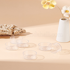 20шт прозрачный пластиковый подсвечник AJEW-LP0001-04