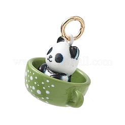 Pendentifs en laiton peints à la bombe et imprimés aux UV&nbsp;KK-CBA6775-01H