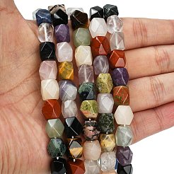 Природных драгоценных камней смешанного бисер нитей G-C220-B01-9x11mm