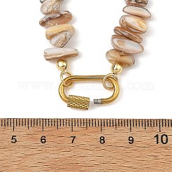Halsketten aus natürlichen Süßwassermuschelsplittern&nbsp;NJEW-JN06412
