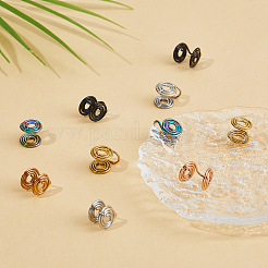 10 шт. 5-х цветные серьги-манжеты из нержавеющей стали EJEW-FI0003-32