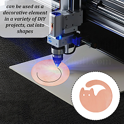 6шт 3-х стилевых медных листов DIY-GA0008-13