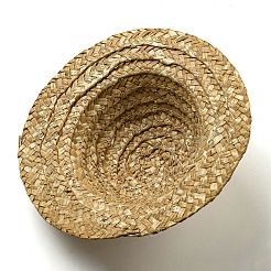 Мини-соломенная шляпа DIY-B074-02