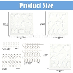 Силиконовые Молды для подвесок смешанных форм своими руками&nbsp;DIY-YW0009-42