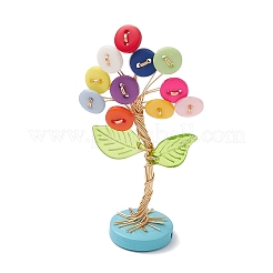 Décorations arbre de vie en bouton de résine&nbsp;PALLOY-JF03414-04
