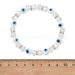 Handgefertigte Stretch-Armbänder aus Bunte Malerei- und Glasperlen für Damen&nbsp;BJEW-JB13804