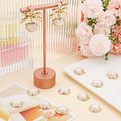 10 шт. сплав с акриловыми искусственными жемчужинами подвески FIND-BBC0002-88