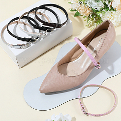 6 пара двухцветных женских регулируемых съемных ремешков из искусственной кожи для обуви на высоком каблуке&nbsp;AJEW-CL0002-07