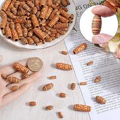 150 шт. 5 стиля акриловые бусины с имитацией дерева&nbsp;SACR-SC0001-38B