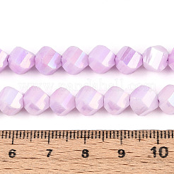 Антикоррозийные гальванические стеклянные бусины&nbsp;GLAA-T025-8mm-14G