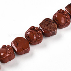 Натуральные красные яшмы бусы пряди G-M108-A12-01